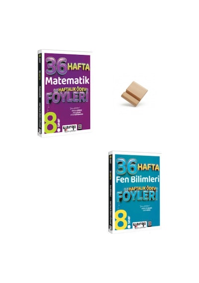 Yargı Lgs 2027 8. Sınıf Matematik Ve Fen Bilimleri Haftalık Ödev Föyleri + Telefon Standı