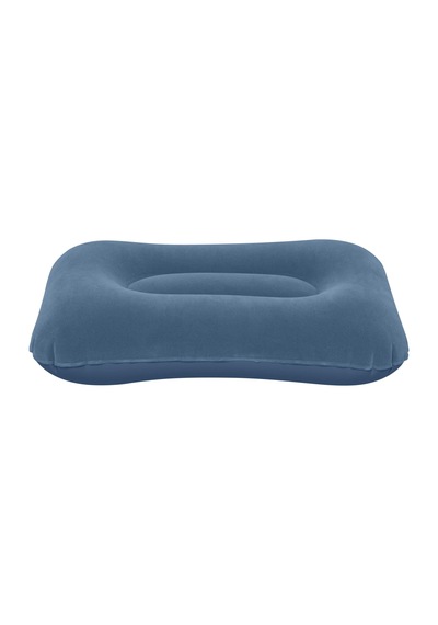 Bestway 67121 Kadife Yüzeyli Şişme Kamp Yastığı 42cm X 26cm X 10cm Gri