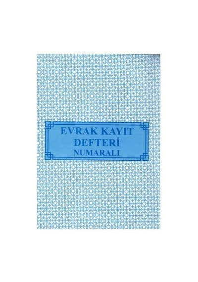 Evrak Kayıt Defteri Numaralı 22x32 Gelen - Giden 40 Yaprak Artlantis Evrak Kayıt Defteri Karton Kapak 1 Adet