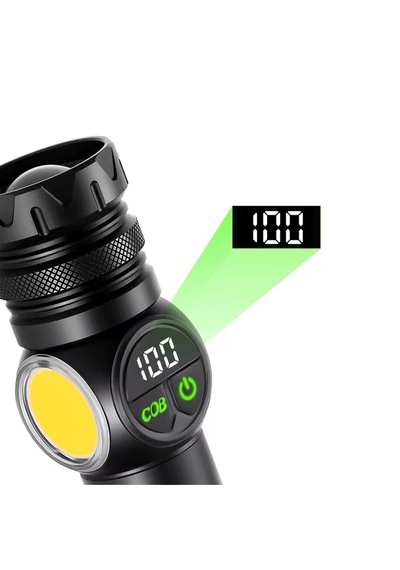 Watton Wt-704 9 Mod Şarjlı Kamp Lambası El Feneri Siyah