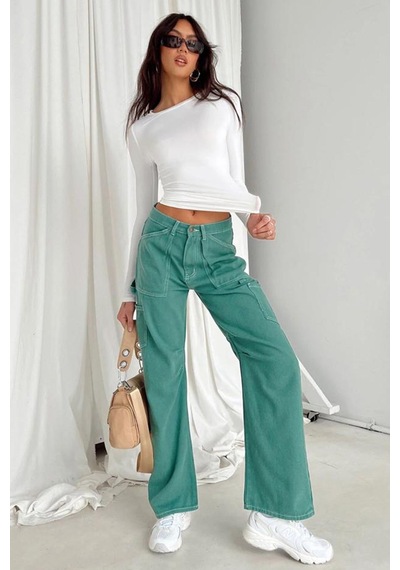 Madmext Beyaz Bisiklet Yaka Basic Uzun Kollu Body Mg1701-beyaz Beyaz