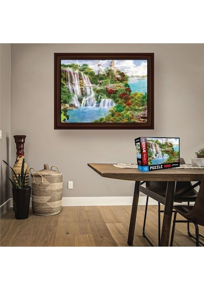 Blue Focus 1000 Parça Orman Ve Şelale Puzzle