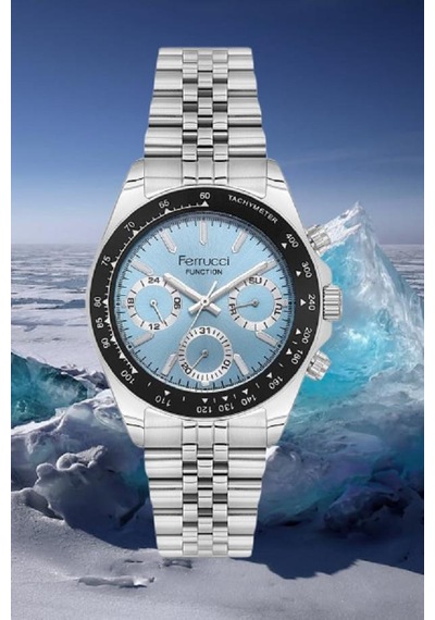 Ferrucci Fcf 1025 03648m.05 Fonksiyonlu Erkek Kol Saati Metalik Gri