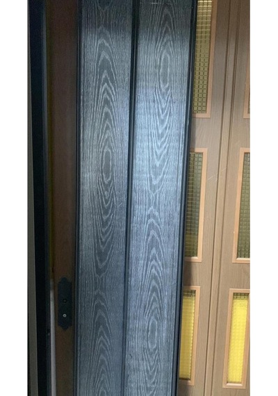 Akordeon Kapı, Karaağaç Ahşap Desenli 87x215cm