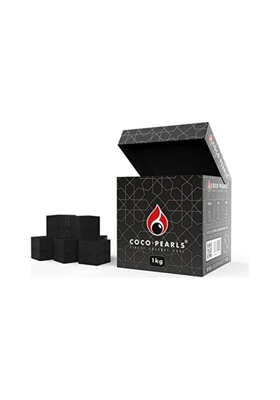 Cocopearls Nargile Ve Barbekü Kömürü 100% Hindistan Cevizi, 1 Kg
