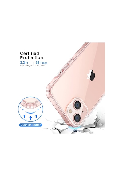 Apple Uyumlu iPhone 13 Kilif 6.1 Seffaf Silikon Kamera Korumali Alti Tipali 511402271