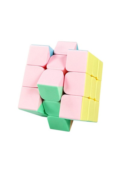 Macaron 3x3 Zeka Küpü - Hızlı Pürüzsüz Dönüş Profesyonel - Stickerless Pastel Renkli Sabır Küpü
