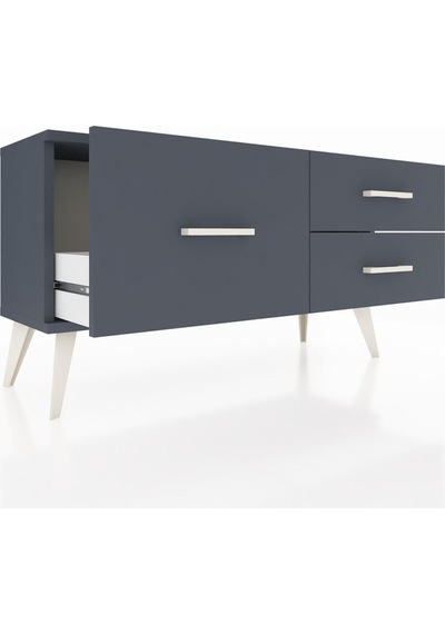 Arges Şifonyer 3 Çekmeceli 88x30x48 Antrasit-antrasit Antrasit Arges Şifonyer 3 Çekmeceli 88x30x48 Antrasit-antrasit Antrasit