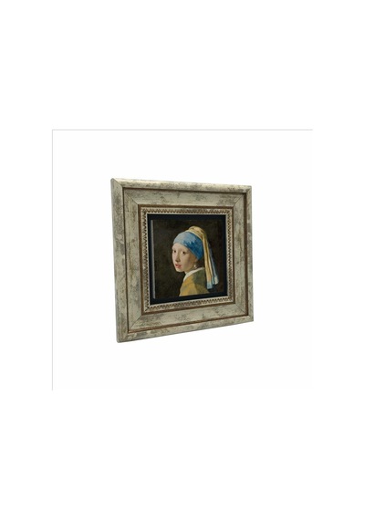 İnci Küpeli Kız Johannes Vermeer, 1665 Baskılı Taş Tablo 20x20
