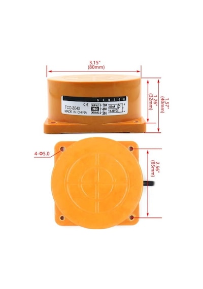 TCO-3040AL 6-36V 40mm NO Endüktif Mesafe Sensörü