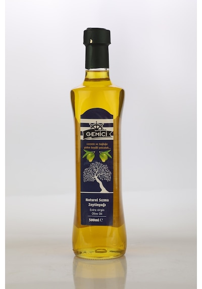 Gemici Natürel Sızma Zeytinyağı Cam Şişe 500 ML