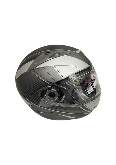 Jk20 Çene Açılır Güneş Vizörlü Motosiklet Kaskı Gri Siyah L Beden Baş Çevresi: 59-60cm Grey