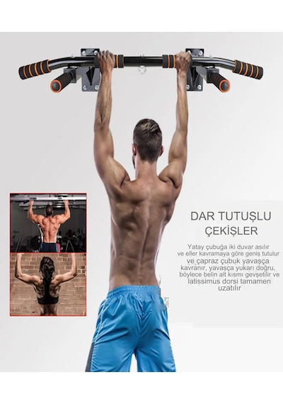 Raiden Duvar Barfiksi Duvara Monte Barfiks Çekme Aleti Kapı Barfix