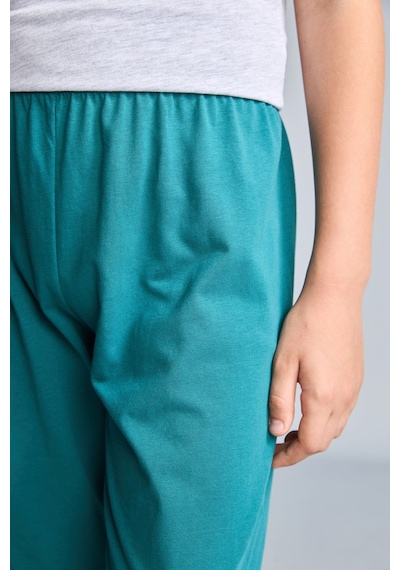 Defacto Regular Fıt Baskılı Tişört Eşofman Altı 2li Pijama Takımı Erkek Çocuk I0551a826augr400 Gri-gr400