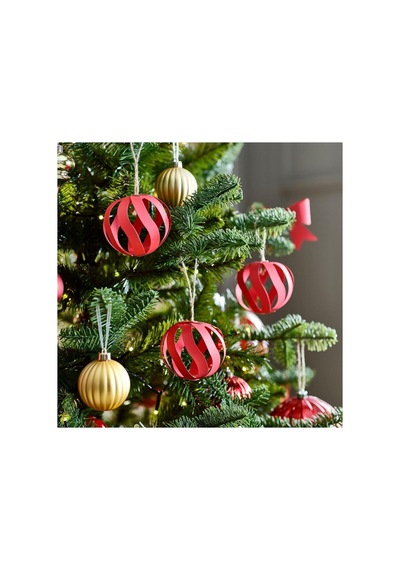 Ikea Vinterfint Kırmızı Noel Süsü 8 Cm