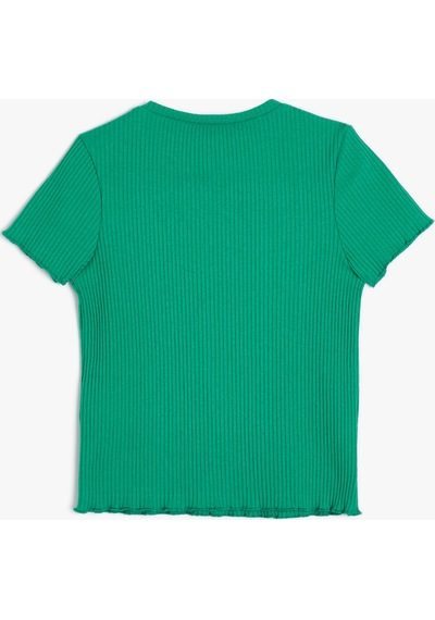 Koton Crop Tişört Kısa Kollu Baskılı Bisiklet Yaka Dokulu Yeşil 4skg10419ak Yeşil Koton Crop Tişört Kısa Kollu Baskılı Bisiklet Yaka Dokulu Yeşil 4skg10419ak Yeşil
