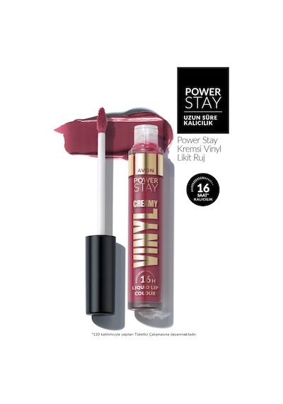 Power Stay Kremsi Vinyl Likit Ruj - Berry Boom 0