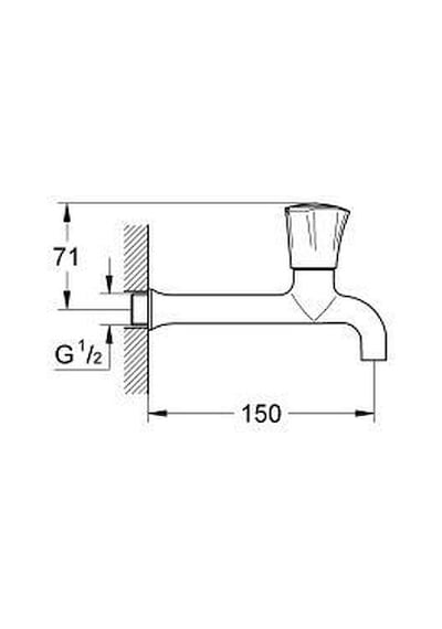 Grohe Costa L Duvardan Tek Musluk Uzun 150 Mm - 30064001 Krom