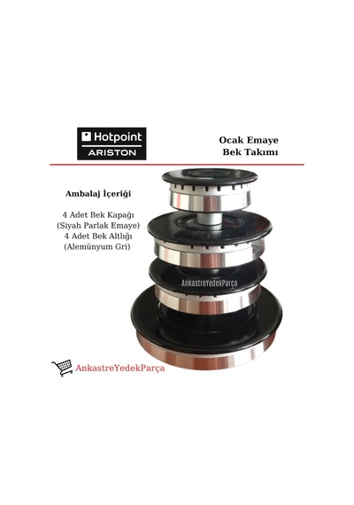 Hotpoint Ariston Uyumlu Ankastre Ocak Için Bek Takımı Seti Komple - 371609320