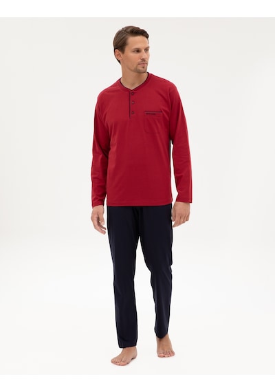 Pierre Cardin Erkek Bordo Pijama Takım 50322570-900 Bordo