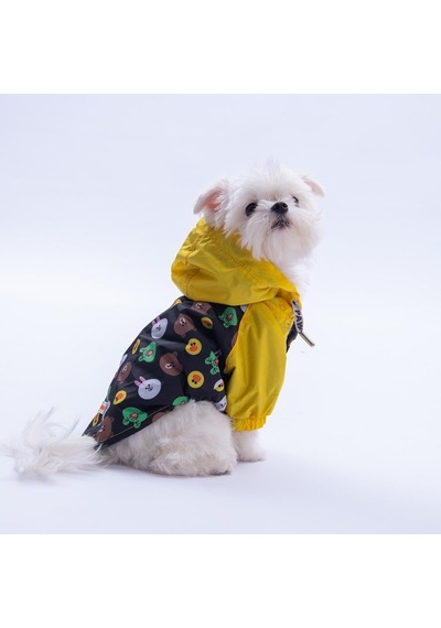 Pawstar Osaka Smile Polarlı Su Geçirmez Küçük Irk Köpek Yağmurluğu 2xl 2xl