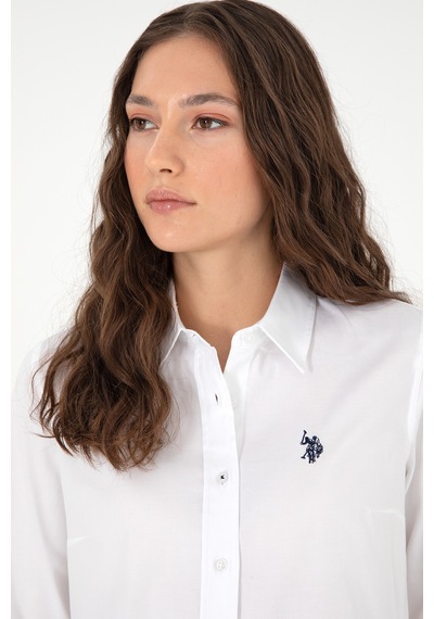 U.s. Polo Assn. Kadın Beyaz Gömlek Basic 50295639-vr013 Beyaz