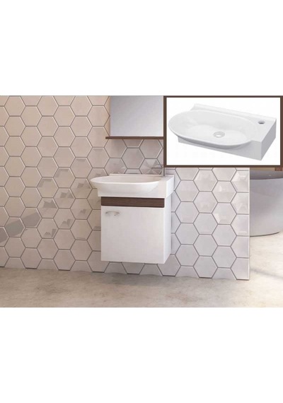 Idevit Tezgah Üstü Myra Mini Lavabo 50CM Sifonsuz