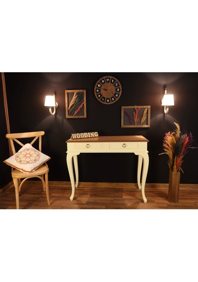 Wooding 120 Cm Çekmeceli Masif Krem Naturel Dresuar (548588647) Krem