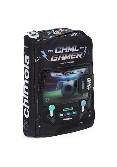 Chımola Chml Gamer Futbol Kalem Çantası Siyah E