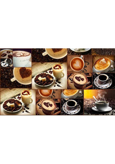 Coffee Kafe İçin Özel Tasarım Duvar Kağıdı (397456505)