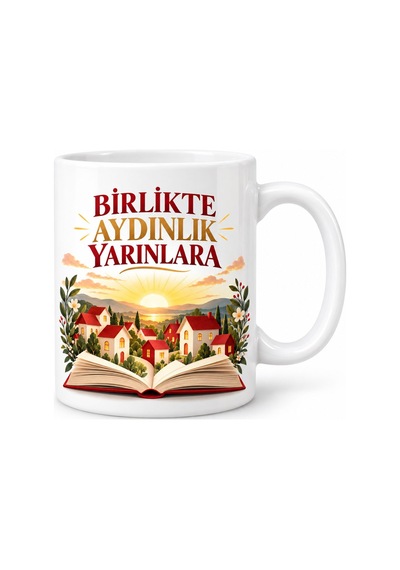 Cumhuriyet Işığı Tasarımlı Porselen Kupa - Model 885