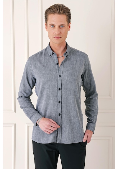 Efor Slim Fit Düğmeli Yaka %100 Pamuk Klasik Siyah Gömlek Gk 723 Siyah Efor Slim Fit Düğmeli Yaka %100 Pamuk Klasik Siyah Gömlek Gk 723 Siyah