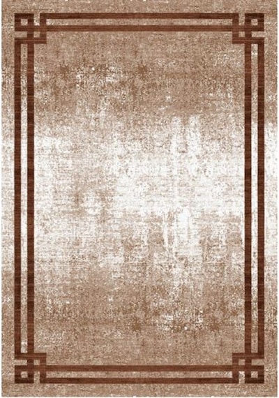 Çam Halı Gloria Td71705 Kahverengi Art Deco Modern Desen Dokuma Saçaklı Kilim