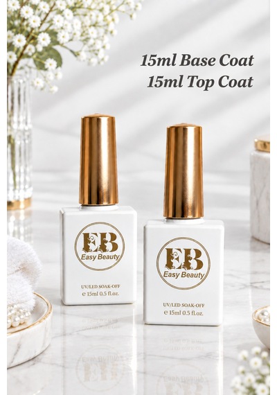 Base Coat Top Coat Seti 15ml Kalıcı Oje Ve Protez Tırnak Şeffaf