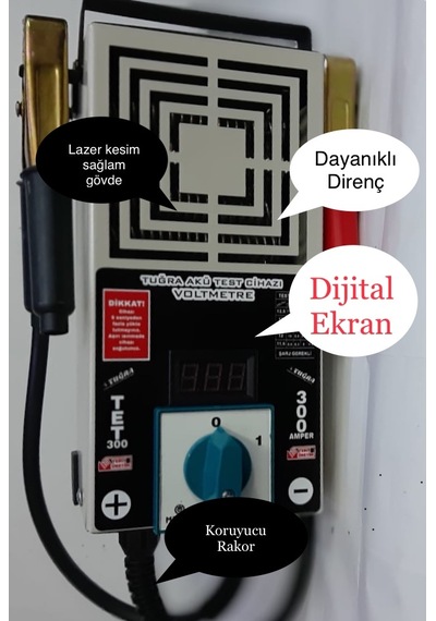 6-12-24 Volt 300 Amper Akü Test Cihazı Üretici Firmadan
