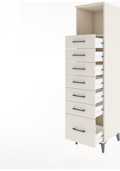 Hyperion Dolap Tek Raflı 7 Çekmeceli 44x44x182 Aytaşı-aytaşı Aytaşı