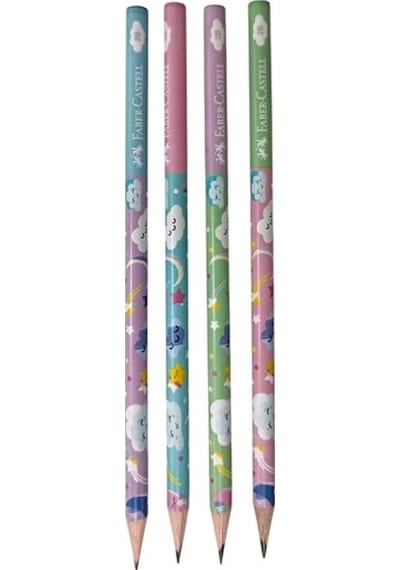 Faber-castell Kurşun Kalem Sevimli Bulutlar 2b 5244 000068 Çok Renkli