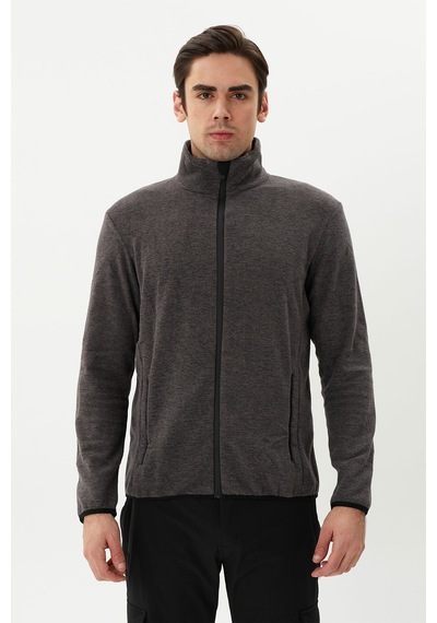 Exuma Erkek Tam Fermuarlı Polar 2112126 Grey