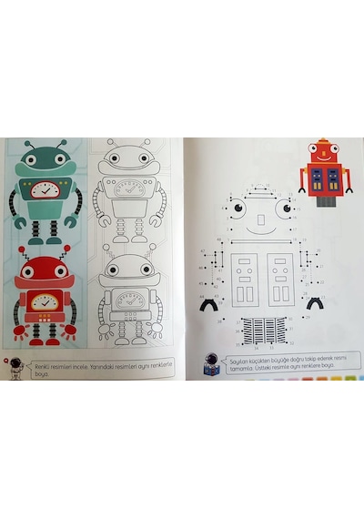 Okul Öncesi Matematik ve Eğitici Etkinlikli Boyama 10 Kitap