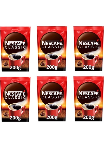 Nescafe Classıc Kahve Poşet 200 Gr X 6 Adet Çözünebilir