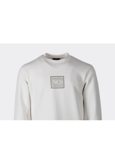 Erkek Sweatshirt Bisiklet Yaka Beyaz 1675 Beyaz