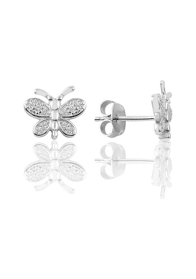 Gümüş Kelebek Modeli Küpe N11.42296