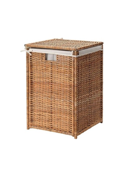Ikea Branäs Çamaşır Sepeti, Rattan, 80 Lt Çok Renkli