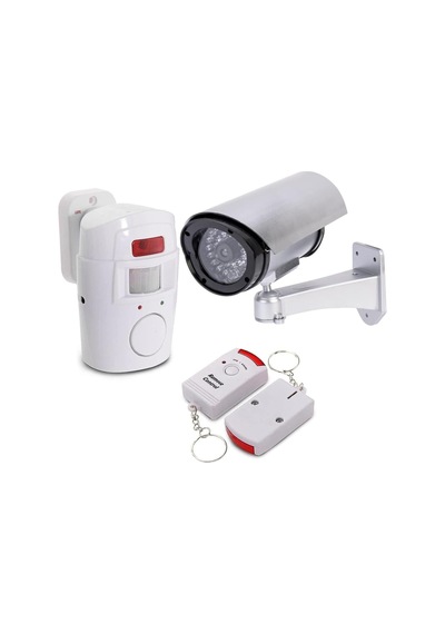 Gece Görüşlü Görünümlü Caydırıcı Sahte Kamera Destekli Lorex Lr-ng300 Kumandalı Pır Ev Alarm Sistemi