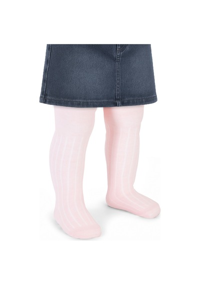 Civil Baby Düz Derbili 6- Bebek Kız Külotlu Çorap - Pembe