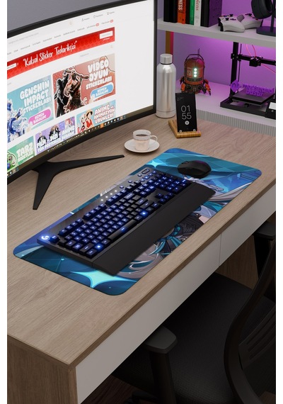 Lynette Genshin Impact Anime Oyuncu V4 - 70x30 Xl Gaming Mouse Pad Fare Altlığı
