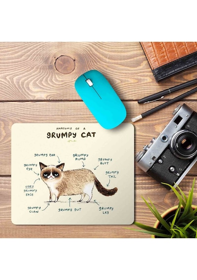 Kedi Anatomisi Baskılı Mousepad Mouse Pad