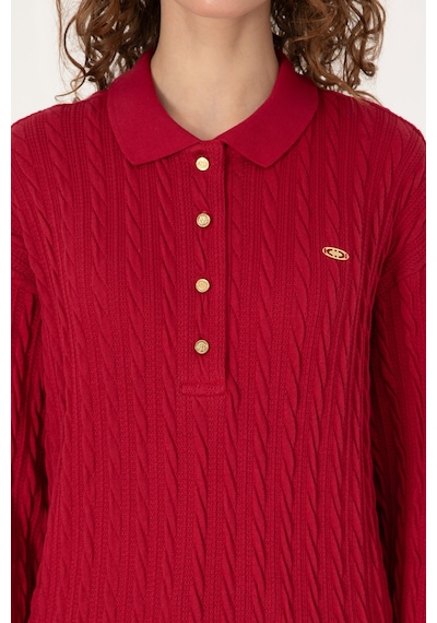 U.s. Polo Assn. Kadın Sweatshirt 50313553-vr104 Koyu Frambuaz/dark Raspberry