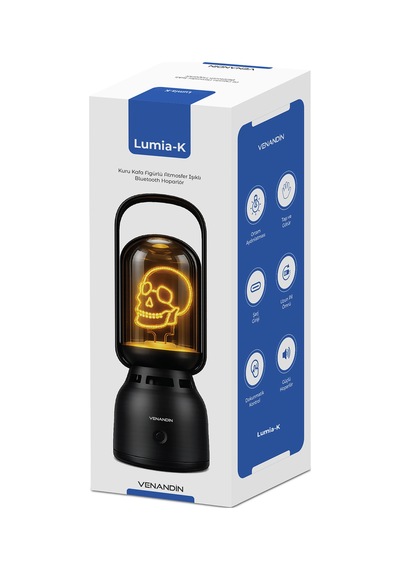 Z15-k Lumia-k Bluetooth Hoparlörlü Led Gece Lambası 5w, 1800k Sıcak Işık, 160 Lümen, Tws - Siyah Kırmızı