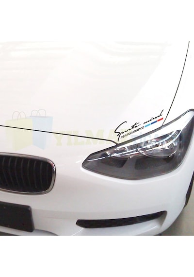 Bmw M Performance Sport Mind Kaput Far Oto Sticker Yapıştırma